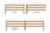 Safety Bed Rail | Extension (+100cm) | Beech - White Lacquered