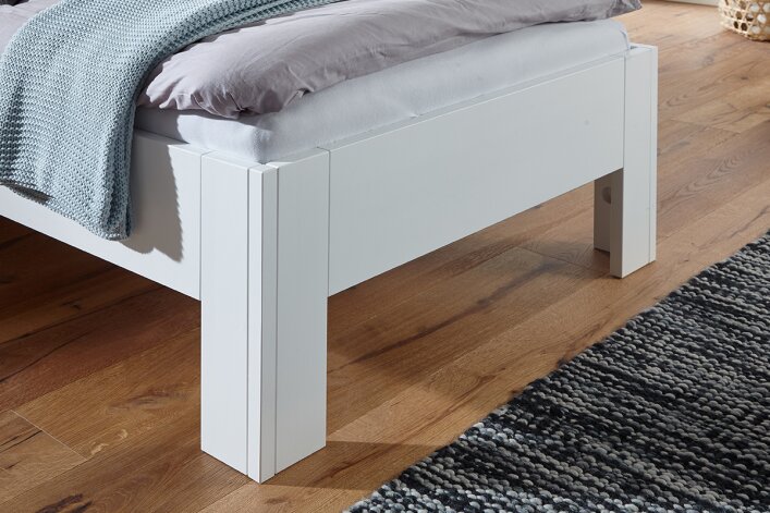 SALE - SET | RÜGEN | PINE - white lacquered (250x200cm) | Conversion set | Bed drawers | Bed rails