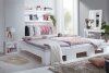 ABVERKAUF | Familienbett CAPRI | Kiefer - weiß lackiert + Umbauset zum Einzelbett