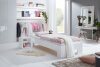 ABVERKAUF | Familienbett CAPRI | Kiefer - weiß lackiert + Umbauset zum Einzelbett